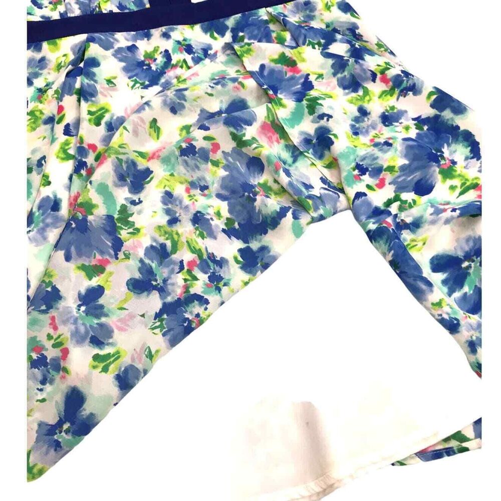 Adelyn Rae Strappy Fit & Flare Cocktail Party Dress Blue Floral Size Medium - Picture 7 of 12